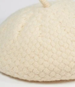 Unique Vintage Cream Basketweave Adieu Beret -New Dress Store unique vintage cream basketweave adieu beret 685566