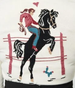 Unique Vintage Cream & Cowgirl Belted Cardigan -New Dress Store unique vintage cream cowgirl belted cardigan 469038