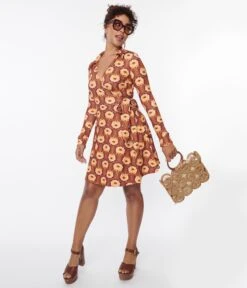 Unique Vintage Daisy Daze Wrap Dress -New Dress Store unique vintage daisy daze wrap dress 321158