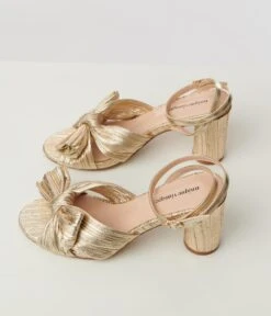 Unique Vintage Golden Slingback Bow Heel -New Dress Store unique vintage golden slingback bow heel 861096