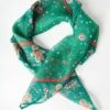 Unique Vintage Green Gingerbread Sprinkles Print Hair Scarf