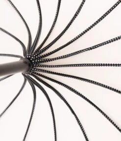 Unique Vintage Ivory & Black Polka Dot Princess Pagoda Umbrella -New Dress Store unique vintage ivory black polka dot princess pagoda umbrella 626693