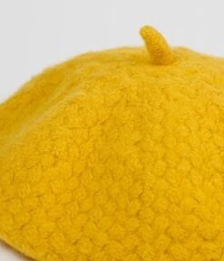 Unique Vintage Mustard Basketweave Adieu Beret -New Dress Store unique vintage mustard basketweave adieu beret 640156