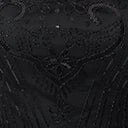 Unique Vintage Plus Size 1920s Black Beaded Fringe Sleeve Nadine Flapper Dress 6 Unique Vintage Plus Size 1920s Black Beaded Fringe Sleeve Nadine Flapper Dress - Image 6