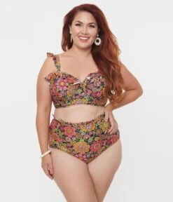 Unique Vintage Plus Size Kaleidoscope Floral Cape May Swim Bottoms 10 Unique Vintage Plus Size Kaleidoscope Floral Cape May Swim Bottoms -New Dress Store unique vintage plus size kaleidoscope floral cape may swim bottoms 682893