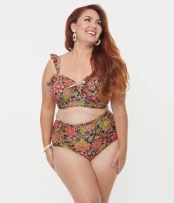 Unique Vintage Plus Size Kaleidoscope Floral Cape May Swim Bottoms 8 Unique Vintage Plus Size Kaleidoscope Floral Cape May Swim Bottoms -New Dress Store unique vintage plus size kaleidoscope floral cape may swim bottoms 992446