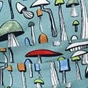 Unique Vintage Plus Size Sage Green & Mushroom Print Brionne Pinafore Skirt 6 Unique Vintage Plus Size Sage Green & Mushroom Print Brionne Pinafore Skirt - Image 6