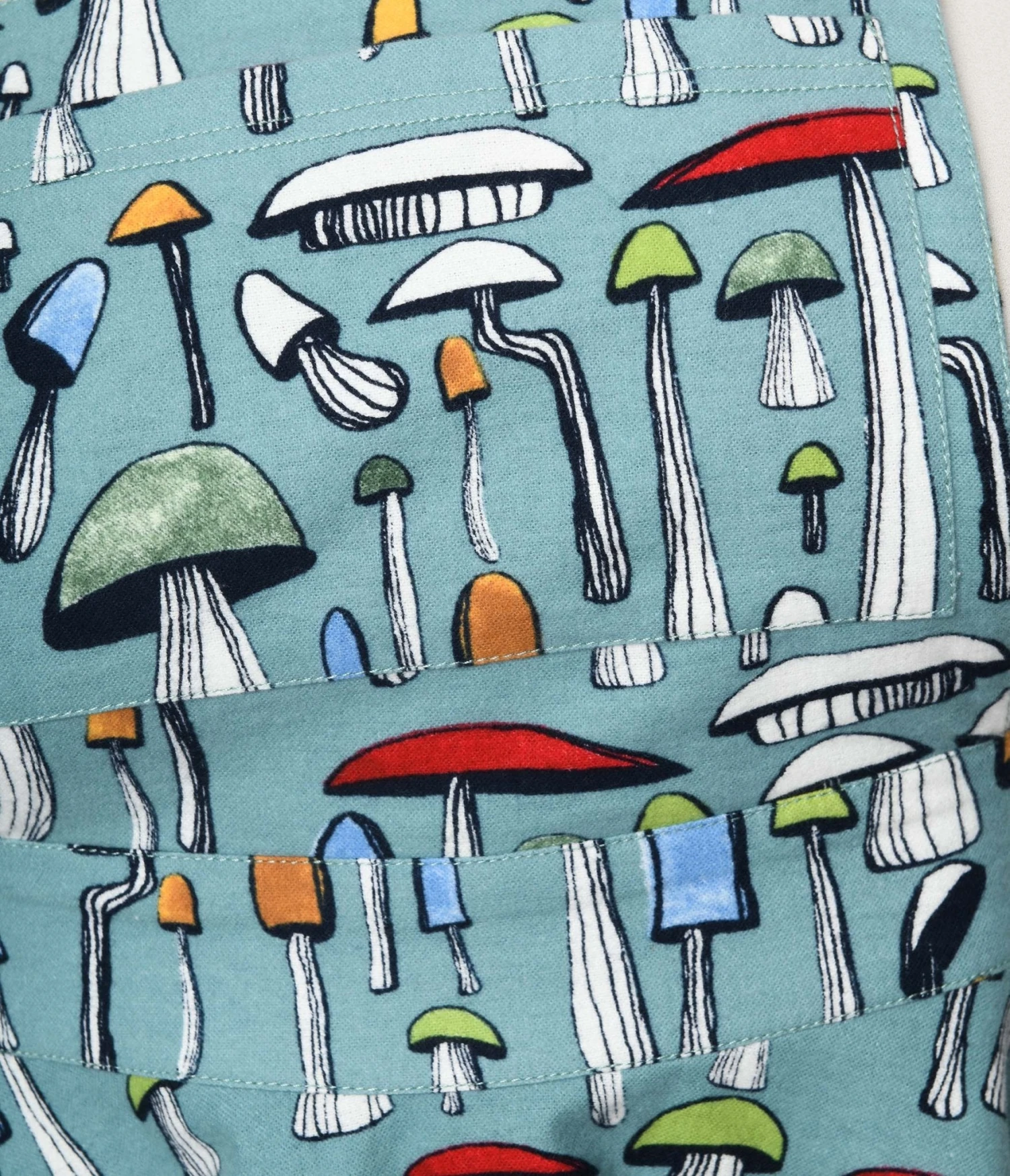 Unique Vintage Plus Size Sage Green & Mushroom Print Brionne Pinafore Skirt 2 Unique Vintage Plus Size Sage Green & Mushroom Print Brionne Pinafore Skirt - Image 2