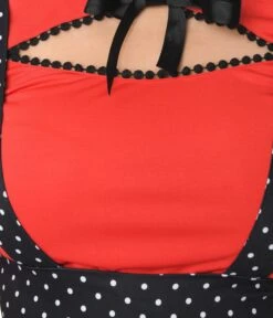 Unique Vintage Red Cutout Neck Tie Top -New Dress Store unique vintage red cutout neck tie top 264836