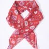 Unique Vintage Red Love Letter Print Hair Scarf