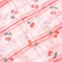 Unique Vintage Red Plaid & Cherry Hair Scarf 4 Unique Vintage Red Plaid & Cherry Hair Scarf - Image 4