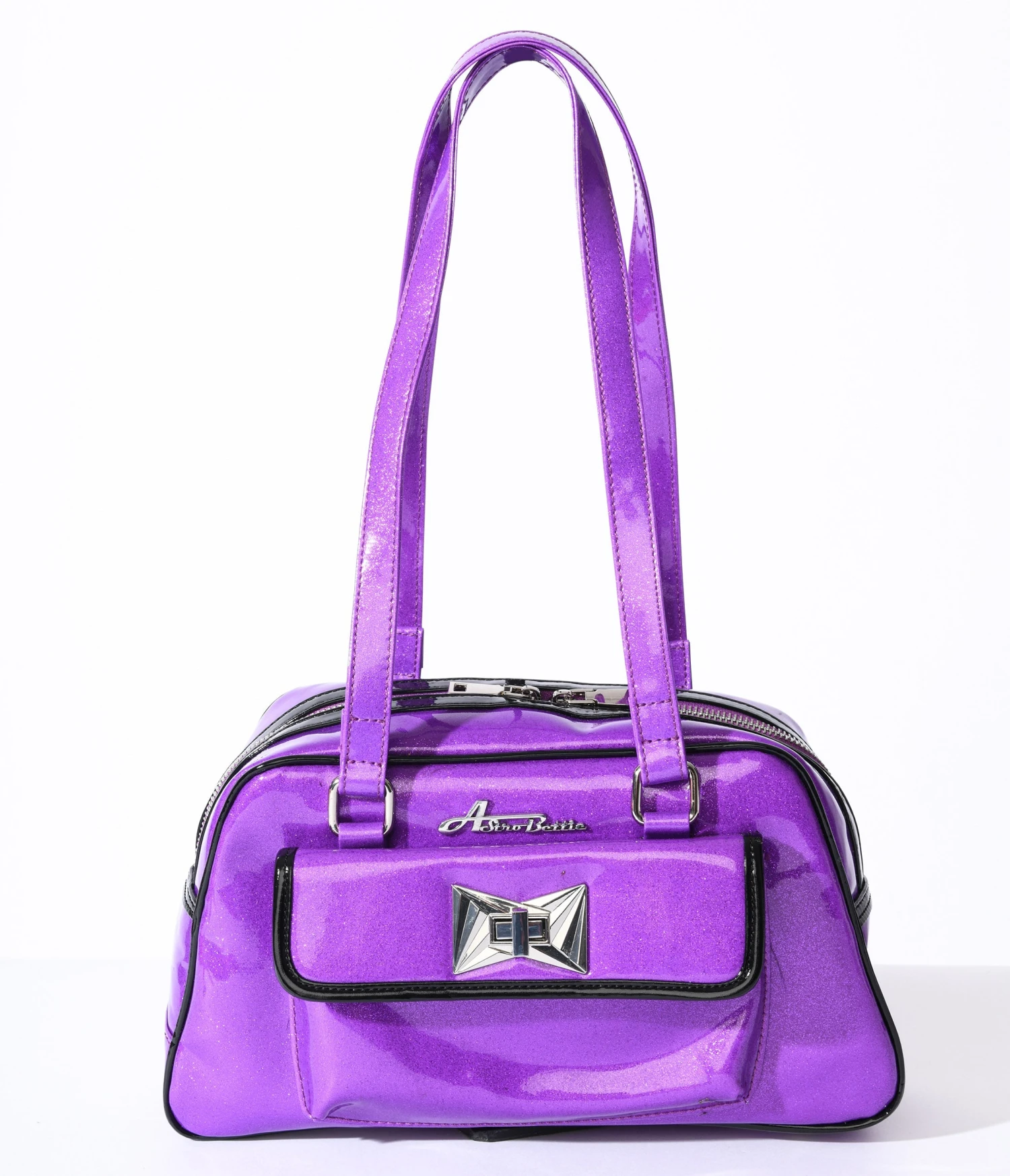 Violet Galaxy Sparkle Handbag 1 Violet Galaxy Sparkle Handbag