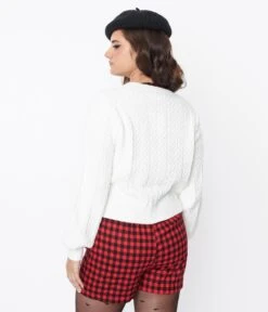 White & Black Bow Tie Cardigan 5 White & Black Bow Tie Cardigan -New Dress Store white black bow tie cardigan 118860