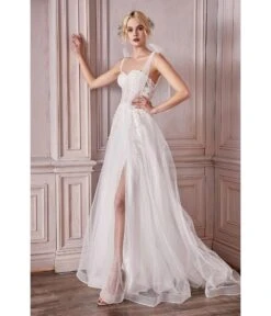 Cinderella Divine White Lace Bodice A-Line Ethereal Wedding Gown 7 Cinderella Divine White Lace Bodice A-Line Ethereal Wedding Gown -New Dress Store white lace bodice a line ethereal wedding gown 542502