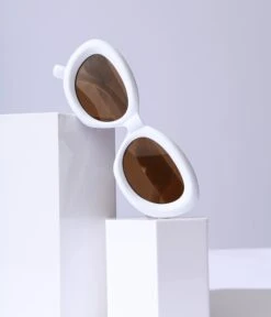 White Soft Serve Puff Sunglasses