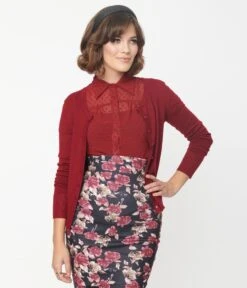 Wine Long Sleeve Cardigan 8 Wine Long Sleeve Cardigan -New Dress Store wine long sleeve cardigan 300315